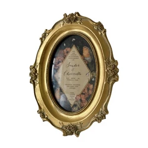 Picture Ornate Frame European Design Home Decor Old Fashioned Antique Elegant - Picture 1 of 6