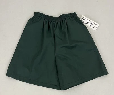 Vintage Koret Women's L Pull On High Waist Shorts Green Cotton Blend NWT - Image 1 of 4