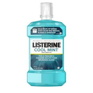 Listerine Cool Mint Antiseptic Mouthwash, Daily Oral 50.72 Fl Oz (Pack of 1)  - Picture 1 of 7