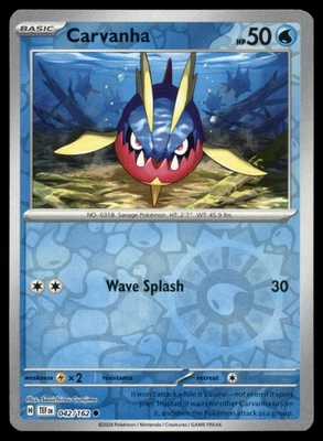 Carvanha 042/162 SV05: Temporal Forces Reverse Holo Near Mint NM - Image 1 of 2