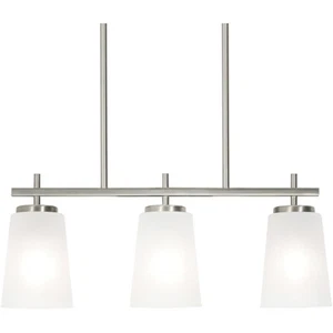 AFX Inc. JNNP0523MBSN Joanna Island Light Satin Nickel - Picture 1 of 3