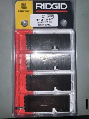Ridgid 47770 1" - 2" - 11 1/2 NPT Universal Dies High Speed RH - Image 1 of 2