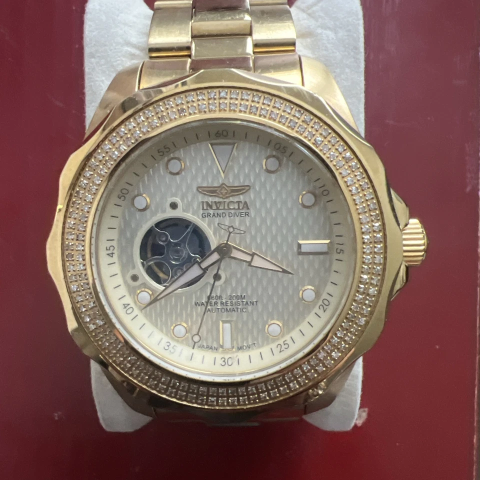 Invicta Men’s Watch Model 15132 Pave diamonds - Image 1 of 4