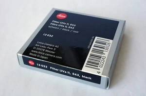 Leica UVa II E43 43mm Filter 13032 Paper Box only - Picture 1 of 3