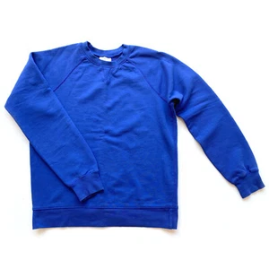 Hanna Andersson Boys Size 12 150 French Terry Sweatshirt Raglan Sleeve Blue - Picture 1 of 10