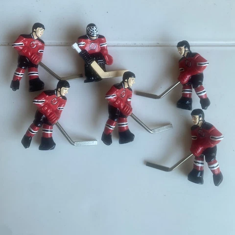 STIGA New Jersey Devils Rod Hockey Players NHL figure lot COMPLETE SET TEAM Toy Cover