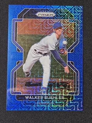 2022 Panini Prizm Walker Buehler #72 BLUE MOJO PRIZM /199 - Los Angeles Dodgers - Image 1 of 3