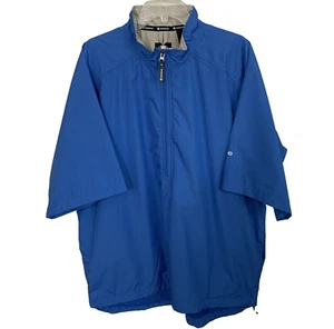 Große Sunice Wetterjacke 1/2 Half Zip Herren Blau Golf Kurzarm Wind Z1 - Bild 1 von 9