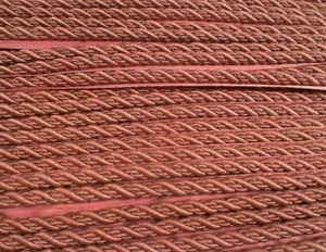 Borde de tapicería con borde de cuerda Fibatek - rosa - aproximadamente 75 metros #6A112 - Imagen 1 de 4