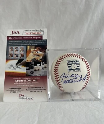 Juan Marichal "the Dominican Dandy"  HOF ‘83 Giants Signed Auto Baseball JSA COA - Image 1 of 4
