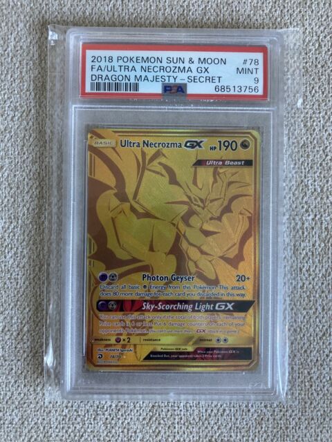 Reshiram GX 71/70 Hyper Rainbow Secret Rare Pokemon Card Near Mint