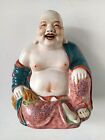 Famille Rose Porcelain Bisque Face, Happy Laughing Buddha
