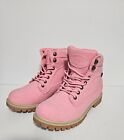Lugz Womens Mantle Pink Faux Suede Ankle Boots Shoes 9.5 Medium 