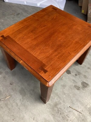 26” LX 22” W x 17”T Brown Wood End Table Some Flaws but Nice - Image 1 of 4