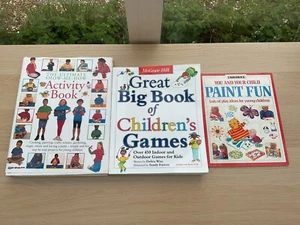 3x Books Children’s Games Crafts Activities Painting Party Preschool Nursery - Picture 1 of 21