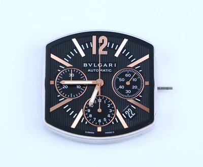 Movimiento de esfera de reloj automático con fecha cronógrafo Bvlgari Bulgari Assioma AAP48GCH Foto 1 de 4