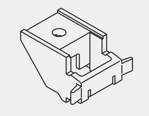 Silent Gliss 3603 Top Fix Bracket in Black - Picture 1 of 1