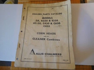 GLEANER BALDWIN COMBINES  SPECIAL ATTACHMENTS PARTS CATALOG 1966 - Picture 1 of 3