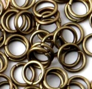 20 Biegeringe Bronze Farbe O Verbinder 6 mm Schmuck Bastelbedarf Großpackung Set - Bild 1 von 2