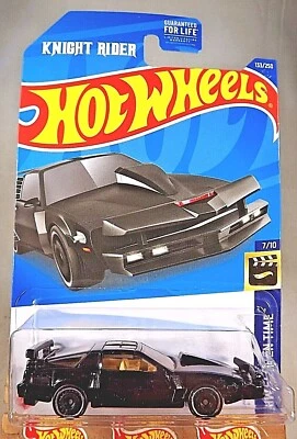 2022 Hot Wheels #133 Screen Time-Knight Rider 7/10 KITT SUPER PURSUIT MODE Black - Image 1 of 4