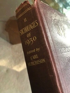 The Psychologies of 1930 by Murchison - Antique Psychology - Picture 1 of 4