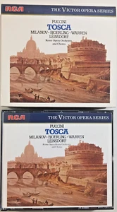 PUCCINI Tosca LEINSDORF MILANOV BJOERLING WARREN 2 CD Box Set RCA Victor - Picture 1 of 1