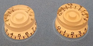4 NEW WHITE GUITAR SPEED KNOBS FOR GIBSON GUITARS - Picture 1 of 2