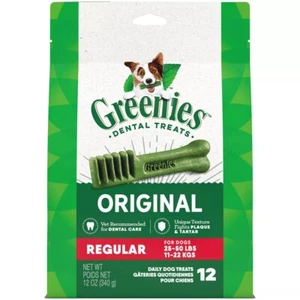 Greenies Regular Chewy Dental Dog Treats Original Chicken - 12oz - Picture 1 of 5
