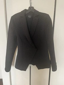 Guess Marciano Elin Kling Acanalado Diseño Zigzag Chaqueta, Negro, Talla 8 - Imagen 1 de 10