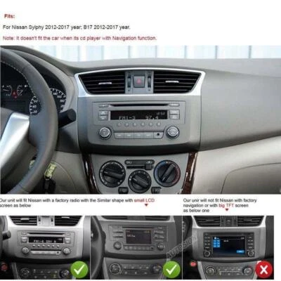 Apple Carplay For Nissan Sentra 2013-2017 Car Stereo Radio GPS Navi WIFI FM - Image 1 of 4