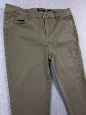 Buffalo David Bitton Havana Women's Size 12 w32 Green Twill High Rise Ankle Pant