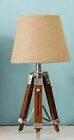 Nautical Table Lamp Antique Wooden Tripod Stand Home, Office Décor Modern Design