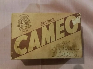 Vintage 1930’s Staley’s Cameo Perfumed Starch Closed Box - Picture 1 of 1