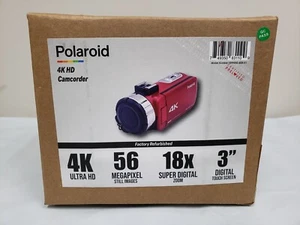 Sealed! REFURBISHED by Polaroid ID955 4K HD Camcorder Camera 18x 56MP SD Card - Picture 1 of 4