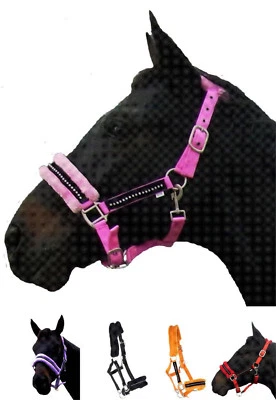 Halfter Diamant - Diamonds für Pony ,VB oder WB mit Fell und Strass glitzer