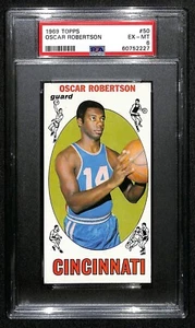 1969 Topps Oscar Robertson #50 PSA 6 como nuevo Cincinnati Salón de la fama - Imagen 1 de 2