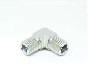 3/8" Male Npt Mpt Steel Male Elbow L 90 Degree Fitting Fuel, Air, Oil, Gas - Picture 1 of 6