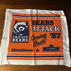 Chicago Bears 1987 Bears Attack 16x14 inches Vintage Football Rally Towel - Picture 1 of 8