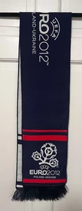 EUFA POLAND UKRAINE EURO 2012 SOCCER SCARF OFFICIAL HTF - Picture 1 of 2