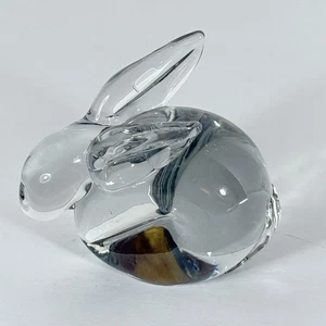 Vintage Aldon Hase Häschen Bleikristall Glas Figur Briefbeschwerer mundgeblasen - Bild 1 von 12