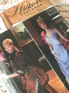 Simplicity Pattern Historic 5457 Victorian Bustle Dress Historic Sz 6-12 Uncut - Picture 1 of 5