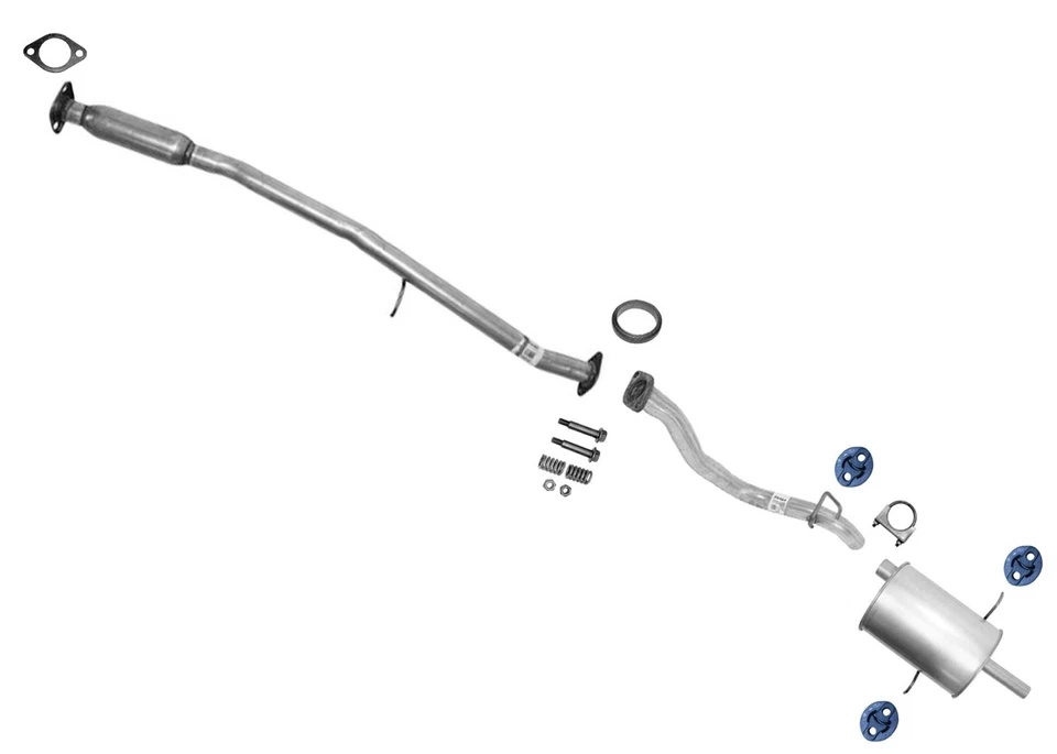 Resonator Pipe Rear Muffler Exhaust System for Subaru Forester 1999 2000 2001 - Image 1 of 4