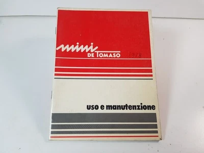 Manuale uso e manutenzione Innocenti Mini De Tomaso originale edizione del. 1978 - Immagine 1 di 4
