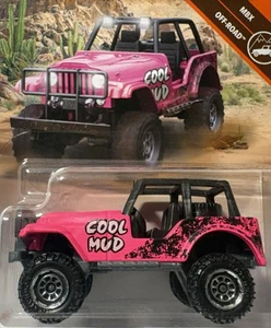 2018 Matchbox 76/100 MBX Off-Road 4/20 Pink COOL MUD 2006 JEEP WRANGLER 4x4 - Picture 1 of 10