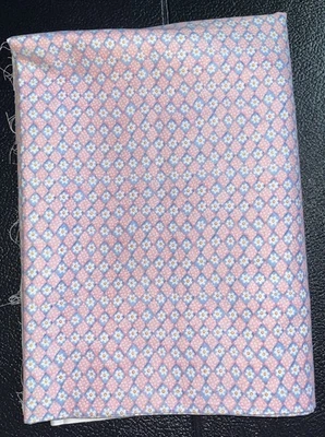 Kimberly Montgomery Marcus Brothers Flower Cotton Quilt Fabric 42” x 64” - Image 1 of 3