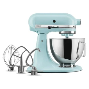 KitchenAid Deluxe 4,5 cuartos Mezclador de pie con cabezal inclinable, agua mineral azul (KSM97MI) - Imagen 1 de 6