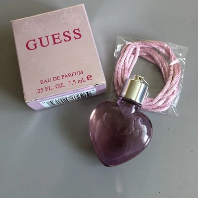 Guess Y2K 2005 Perfume Corazón Colgante Collar Eau de Parfum .25 OZ Parlux Nuevo Foto 1 de 4