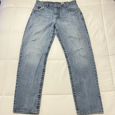 CINCH JEANS MEN'S BLACK LABEL 2.0 MEDIUM WASH LOOSE FIT TAPERED DENIM 35x34 - Image 1 of 4