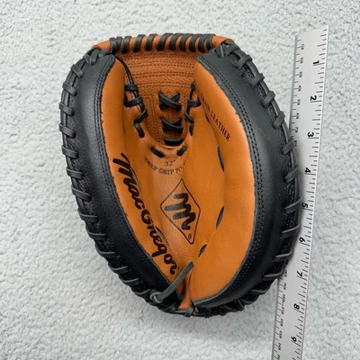 MacGregor BBCMPROX 32” DGP RHT LHC Leather Catcher's Mitt Youth Baseball Glove - Image 1 of 4