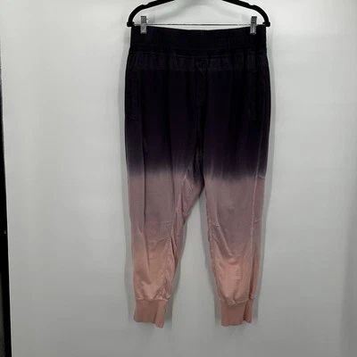 Young Fabulous Broke Jogger Pants Womens Large Purple Pink Tie Dye Lounge - Изображение 1 из 4